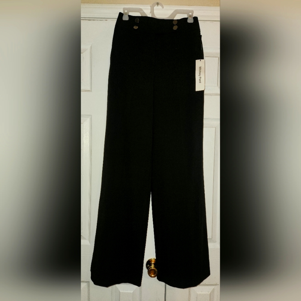 Calvin Klein Black Wide Leg Dress Pants